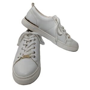 ALDO Dilathielle Solid White Sneakers Size 9